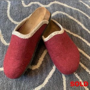 Birkenstock “Birki’s” Felted Wool Boston Clog